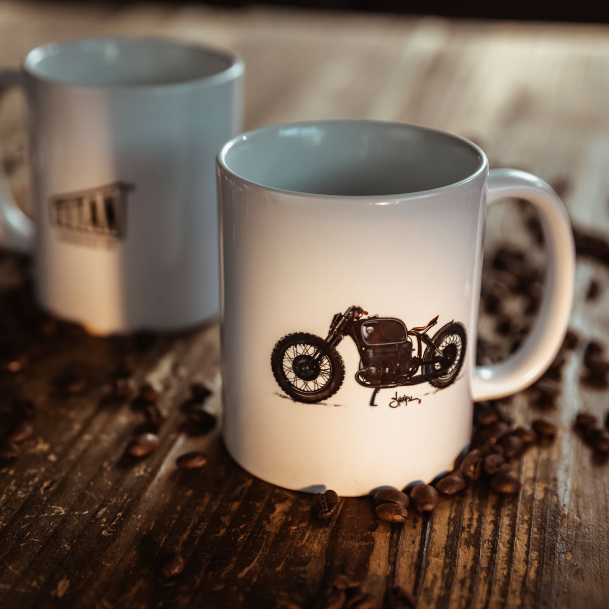 300ml Keramik Becher mit Motiv Yamaha Teil 3 Motorrad Modelle Kaffee Tasse Bike