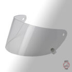 BILTWELL Gringo S "Matt schwarz" Chrome Bubble Shield TITAN with Charcoal Metallic Stripes - ECE & DOT