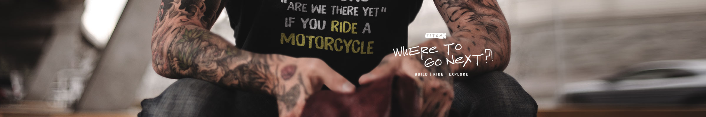 “Are we there yet” Quote Shirt black, Herren / Unisex