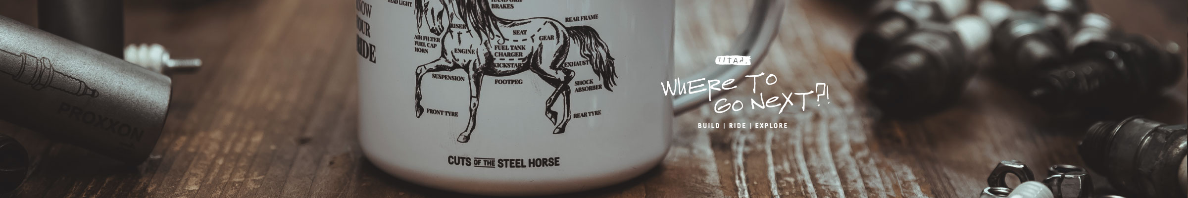 4er Set Emaille Becher TITAN Ed. 01