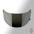 BILTWELL Gringo S "Matt schwarz" Chrome Flat Shield TITAN with Charcoal Metallic Stripes - ECE & DOT